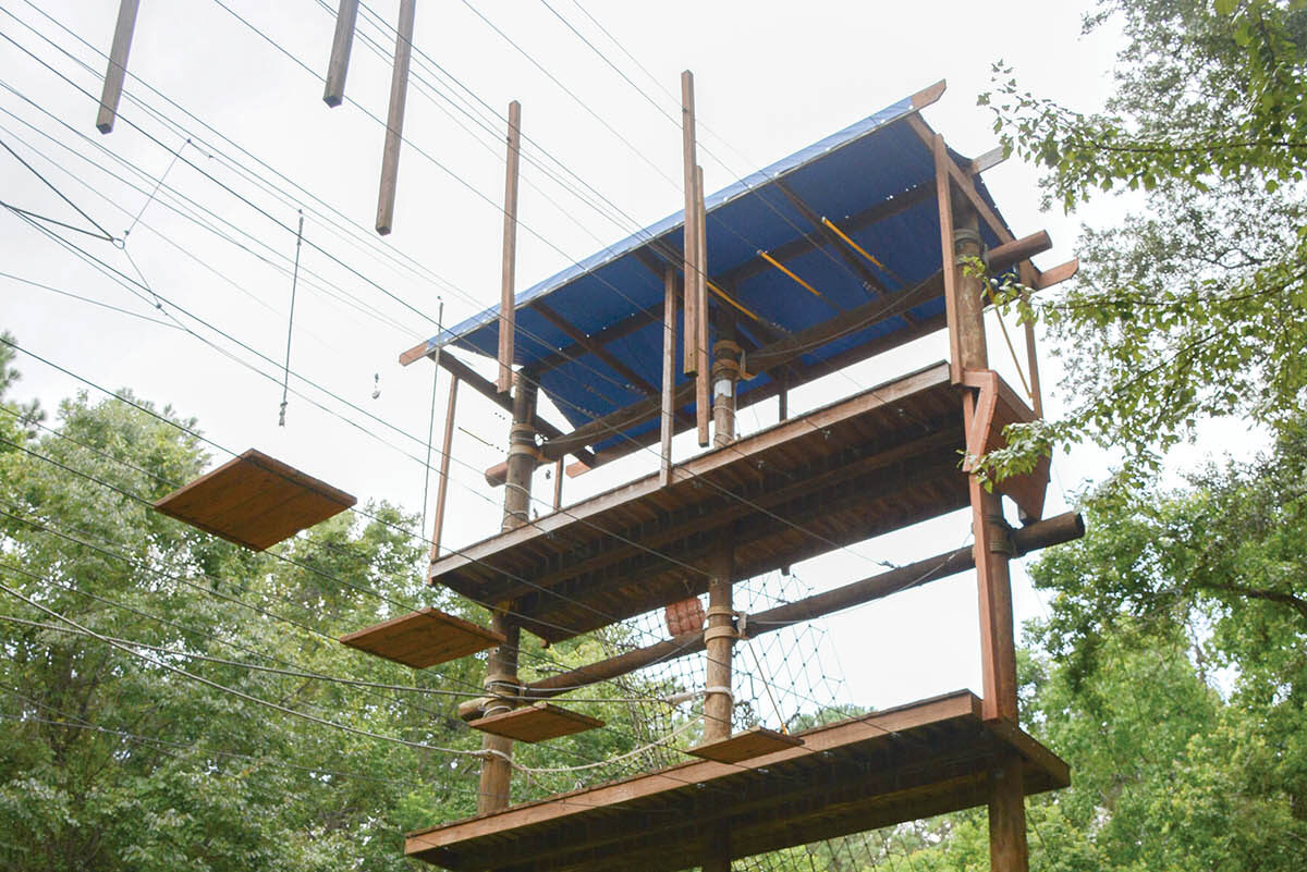 A new zip line is geared to daredevils aged five to 10.